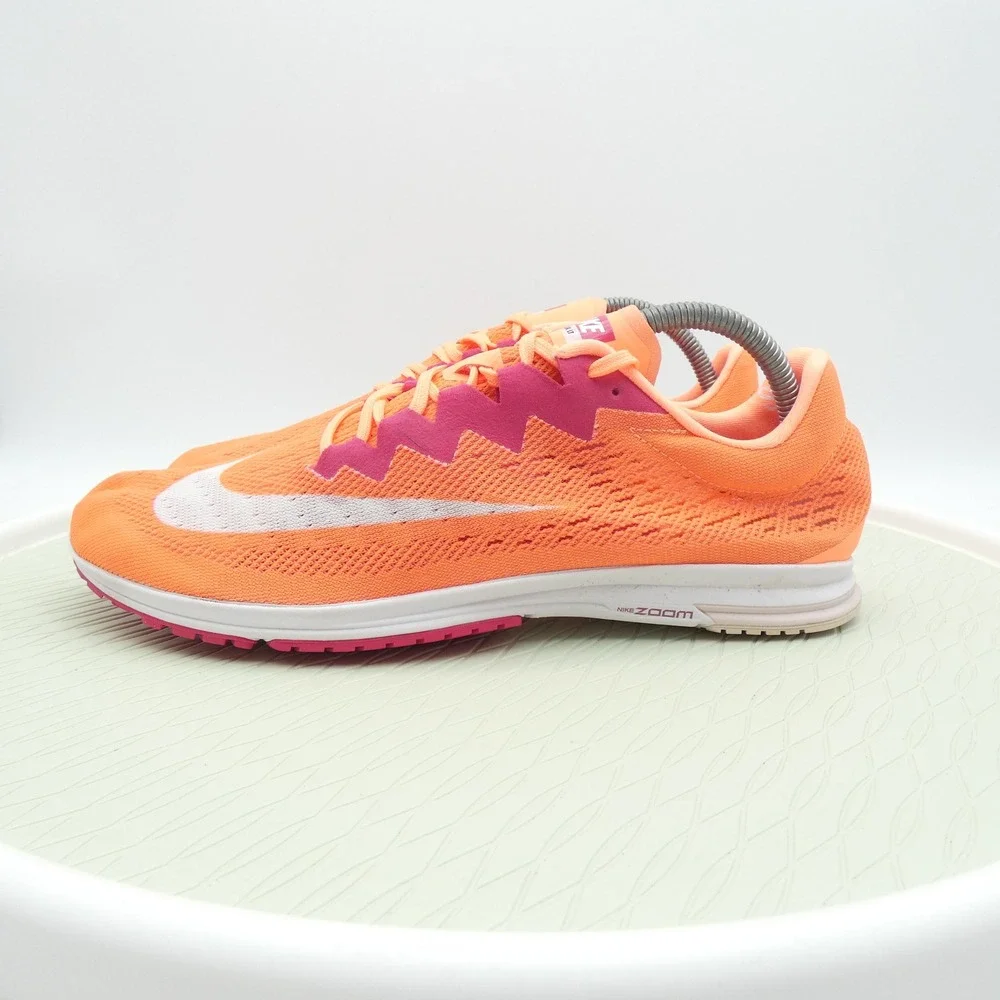 Nike Zoom Streak LT 4 Racing Shoes Crimson Pulse Mango 727964-XE Mens 10